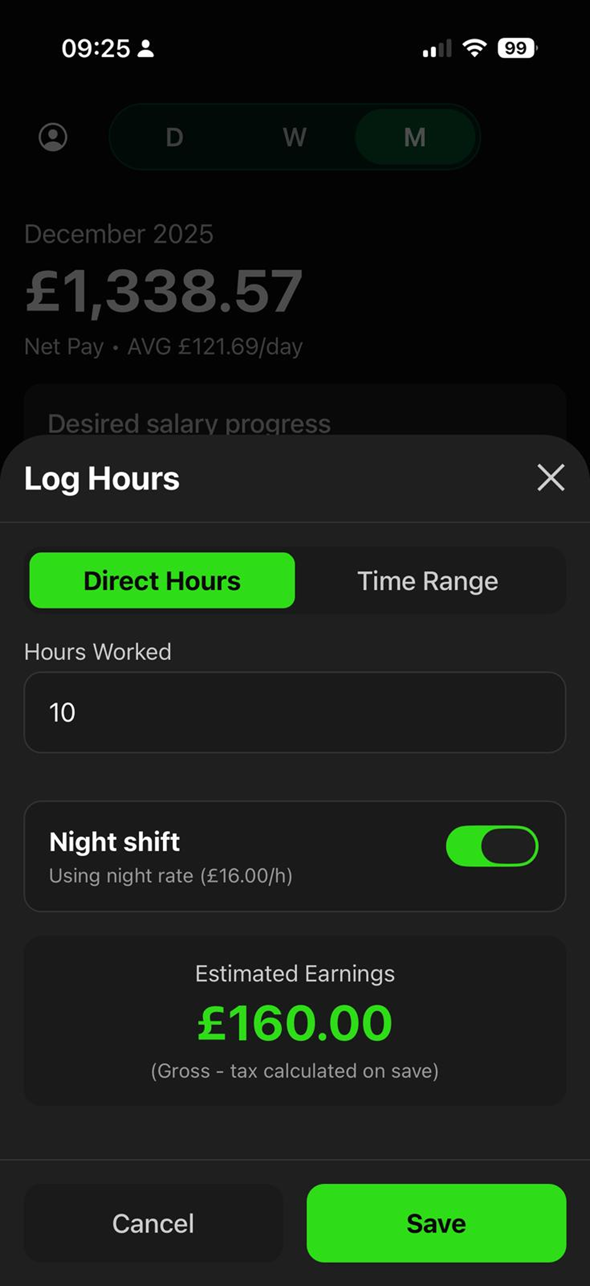 NetPay log hours